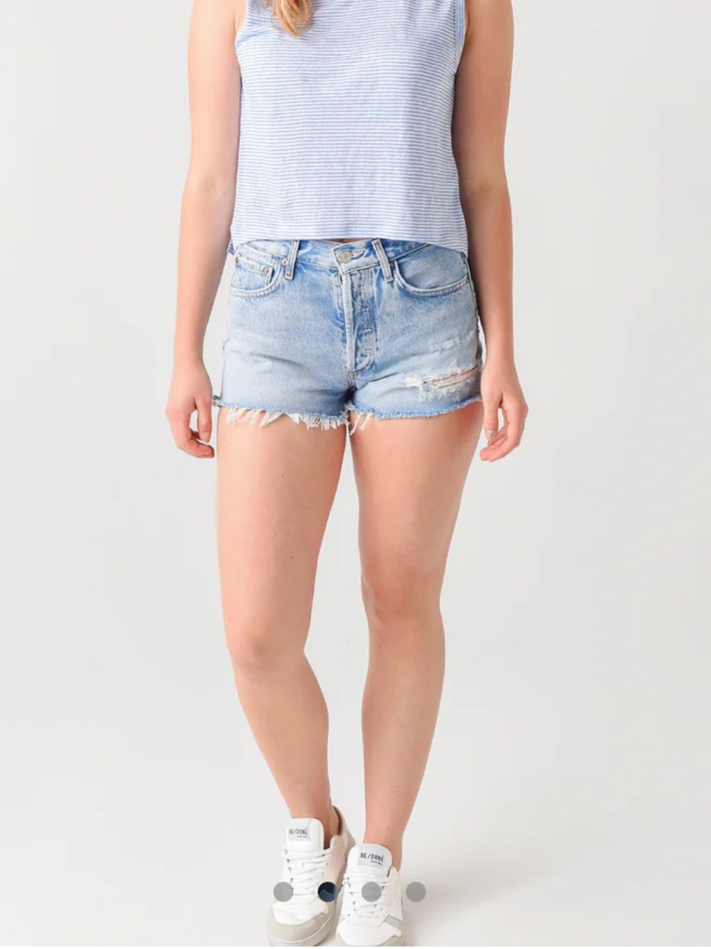 Agolde Parker Vintage Cut-Off Jean Shorts size 28 - Picture 11 of 13